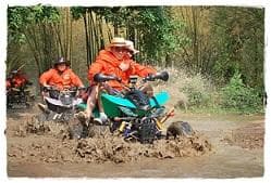 กิจกกรมขับรถ ATV ที่บ้านสวนสายสมร ที่พักนครนายก